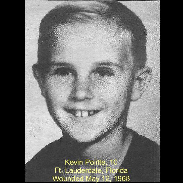 Victim Kevin Politte, shot & wounded May 12, 1968, Florida.