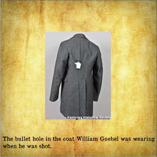 Goebels coat showing bullet hole