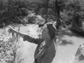 Helen Harris Weaver, on vacation to Yellowstone National Park, 1953